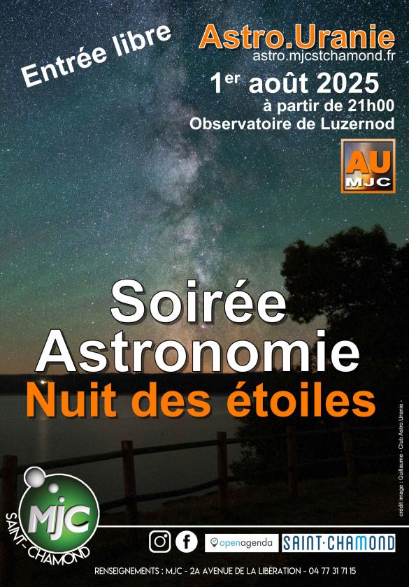 sortie à ST CHAMOND, Loire. NUIT DES ÉTOILES Sortir à ST CHAMOND(Loire). ST CHAMOND.