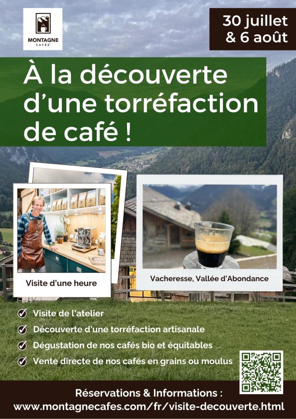 sortie à VACHERESSE, Haute Savoie. VISITE D'UNE TORRÉFACTION ARTISANALE Sortir à VACHERESSE(Haute Savoie). VACHERESSE.