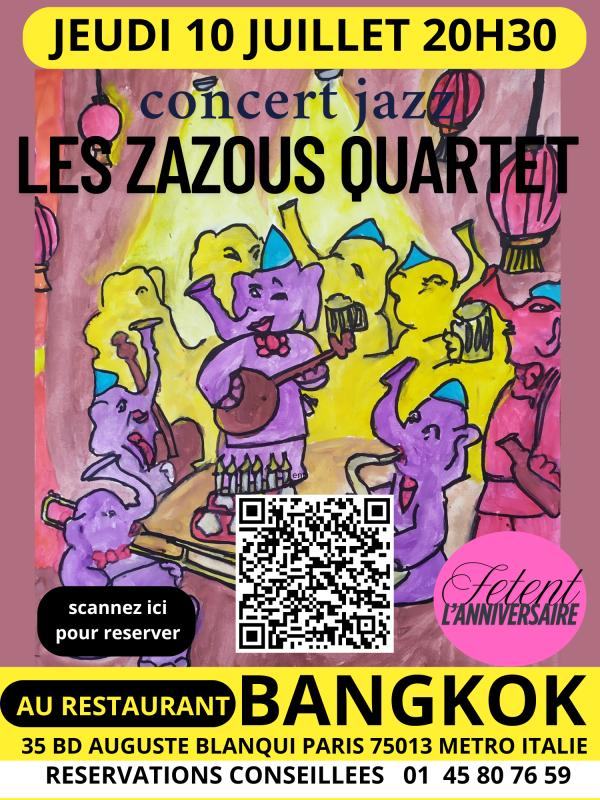 sortie à PARIS 13, Paris. SOIRÉE JAZZ & CUISINE LAOTIENNE – JEUDI 10 JUILLET Sortir à PARIS 13(Paris). PARIS 13.