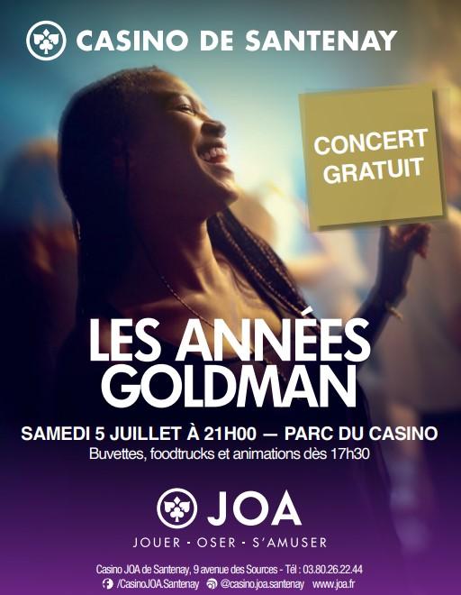 sortie à SANTENAY, Côte d'Or. CONCERT GRATUIT LES ANNÉES GOLDMAN Sortir à SANTENAY(Côte d'Or). SANTENAY.