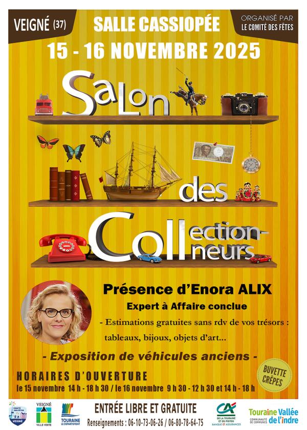 sortie à VEIGNE, Indre et Loire. SALON DES COLLECTIONNEURS DE VEIGNÉ - 2025 Sortir à VEIGNE(Indre et Loire). VEIGNE.