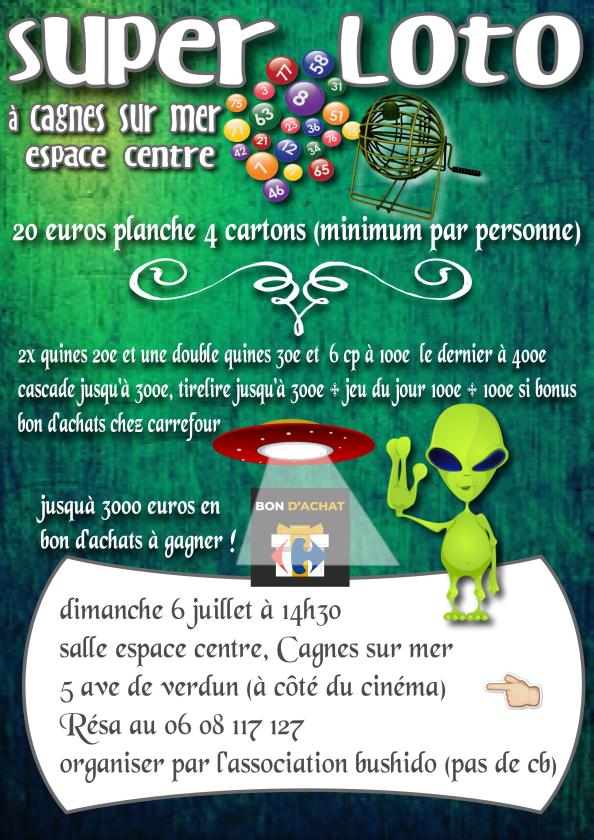 sortie à CAGNES SUR MER, Alpes Maritimes. SUPER LOTO À L'ESPACE CENTRE À CAGNES SUR MER Sortir à CAGNES SUR MER(Alpes Maritimes). CAGNES SUR MER.