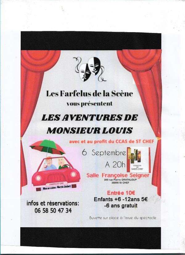 sortie à ST CHEF, Isère. SPECTACLE COMIQUE COMPOSÉ DE SKETCHS Sortir à ST CHEF(Isère). ST CHEF.