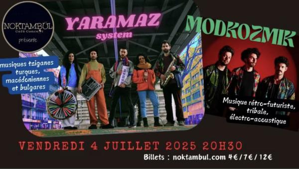 sortie à RENNES, Ille et Vilaine. YARAMAZ SYSTEM + MODKOZMIK Sortir à RENNES(Ille et Vilaine). RENNES.