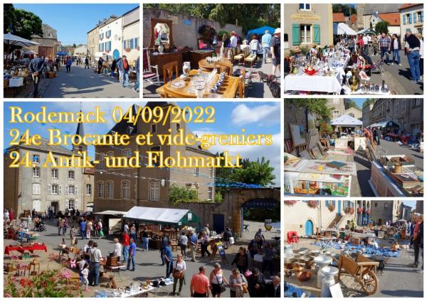 sortie à RODEMACK, Moselle. 27ÈME FOIRE À LA BROCANTE ET VIDE-GRENIERS Sortir à RODEMACK(Moselle). RODEMACK.