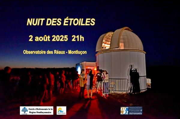 sortie à MONTLUCON, Allier. NUIT DES ÉTOILES Sortir à MONTLUCON(Allier). MONTLUCON.