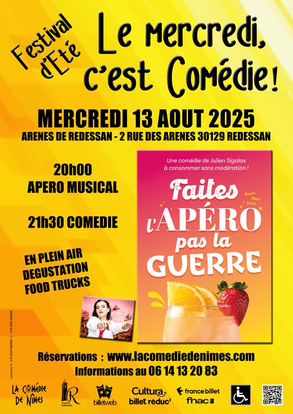 sortie à REDESSAN, Gard. FAITES L'APÉRO, PAS LA GUERRE Sortir à REDESSAN(Gard). REDESSAN.