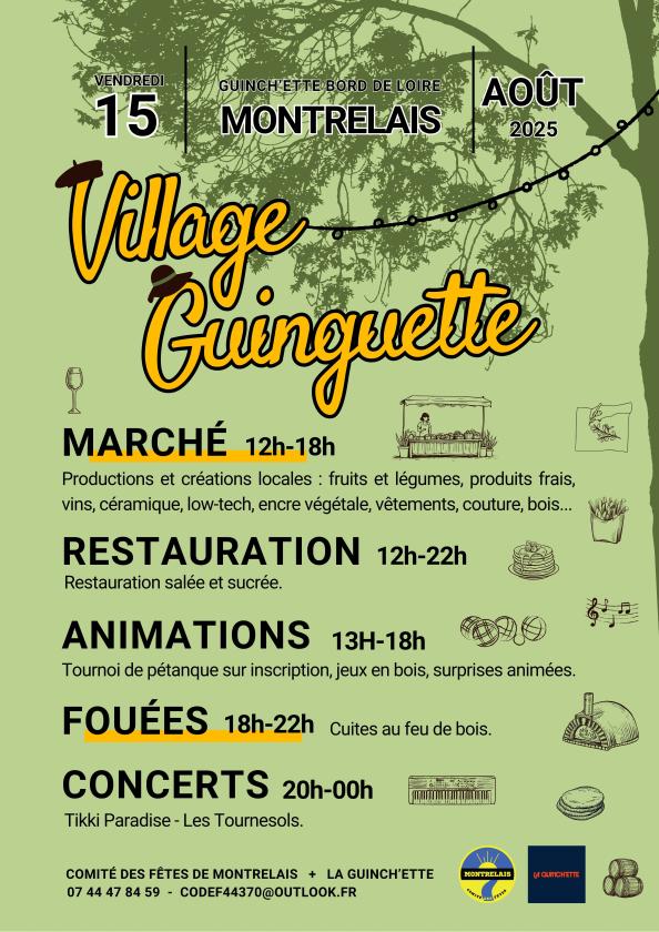 sortie à MONTRELAIS, Loire Atlantique. VILLAGE GUINGUETTE Sortir à MONTRELAIS(Loire Atlantique). MONTRELAIS.