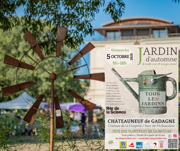 sortie à CHATEAUNEUF DE GADAGNE, Vaucluse. 8ÈME JARDIN D'AUTOMNE / 34ÈME FÊTE DE LA SCIENCE Sortir à CHATEAUNEUF DE GADAGNE(Vaucluse). CHATEAUNEUF DE GADAGNE.