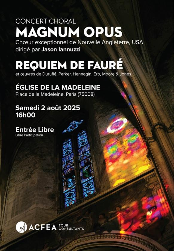 sortie à PARIS 08, Paris. REQUIEM DE FAURÉ Sortir à PARIS 08(Paris). PARIS 08.