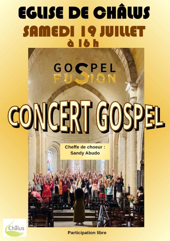 sortie à CHALUS, Haute Vienne. CONCERT GOSPEL Sortir à CHALUS(Haute Vienne). CHALUS.