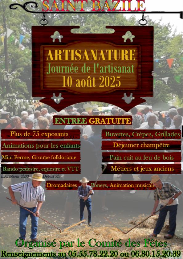 sortie à ST BAZILE, Haute Vienne. FÊTE DE L'ARTISANAT Sortir à ST BAZILE(Haute Vienne). ST BAZILE.