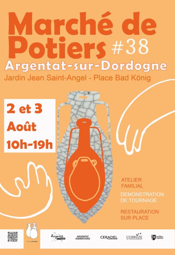 sortie à ARGENTAT, Corrèze. 38E MARCHÉ DES POTIERS D'ARGENTAT-SUR-DORDOGNE Sortir à ARGENTAT(Corrèze). ARGENTAT.
