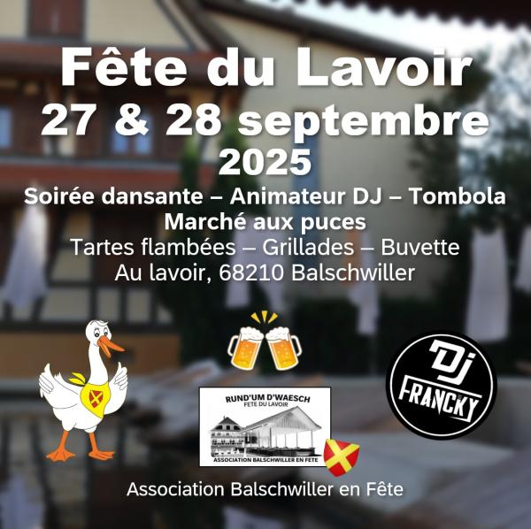sortie à BALSCHWILLER, Haut Rhin. FÊTE DU LAVOIR / MARCHÉ AUX PUCES Sortir à BALSCHWILLER(Haut Rhin). BALSCHWILLER.