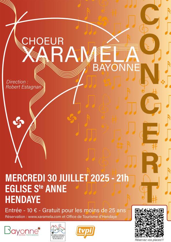 sortie à HENDAYE, Pyrénées Atlantiques. HENDAYE ACCUEILLE LE CHŒUR XARAMELA À SAINTE-ANNE Sortir à HENDAYE(Pyrénées Atlantiques). HENDAYE.