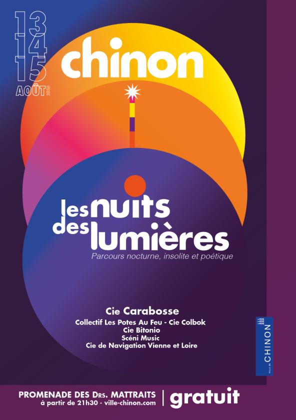 sortie à CHINON, Indre et Loire. NUIT DES LUMIÈRES Sortir à CHINON(Indre et Loire). CHINON.