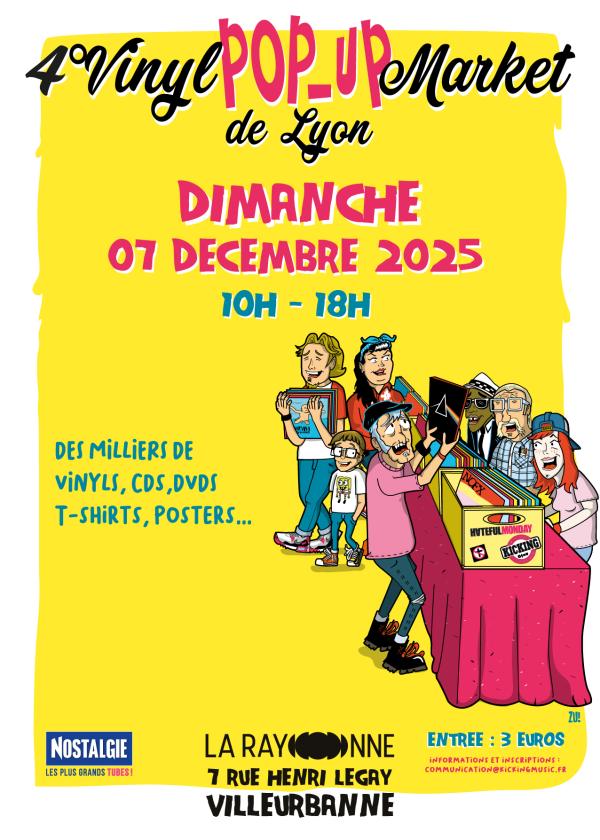 sortie à VILLEURBANNE, Rhône. 4° VINYL POP UP MARKET DE LYON Sortir à VILLEURBANNE(Rhône). VILLEURBANNE.