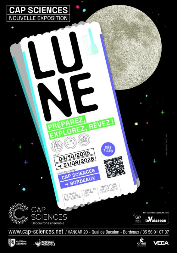 sortie à BORDEAUX, Gironde. LUNE, PRÉPAREZ, EXPLOREZ, RÊVEZ ! Sortir à BORDEAUX(Gironde). BORDEAUX.