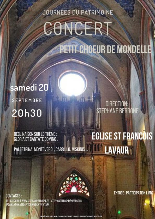 sortie à LAVAUR, Tarn. CONCERT PETIT CHOEUR DE MONDELLE Sortir à LAVAUR(Tarn). LAVAUR.