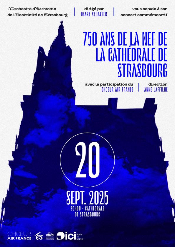 sortie à STRASBOURG, Bas Rhin. CONCERT DU 750ÈME ANNIVERSAIRE DE LA NEF Sortir à STRASBOURG(Bas Rhin). STRASBOURG.