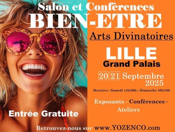 sortie à LILLE, Nord. SALON DU BIEN-ÊTRE À LILLE - 2025 Sortir à LILLE(Nord). LILLE.