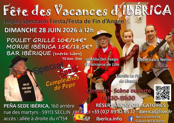 sortie à SECLIN, Nord. FÊTE DE FIN D'ANNÉE REPAS SPECTACLE ESPAGNOL FLAME Sortir à SECLIN(Nord). SECLIN.