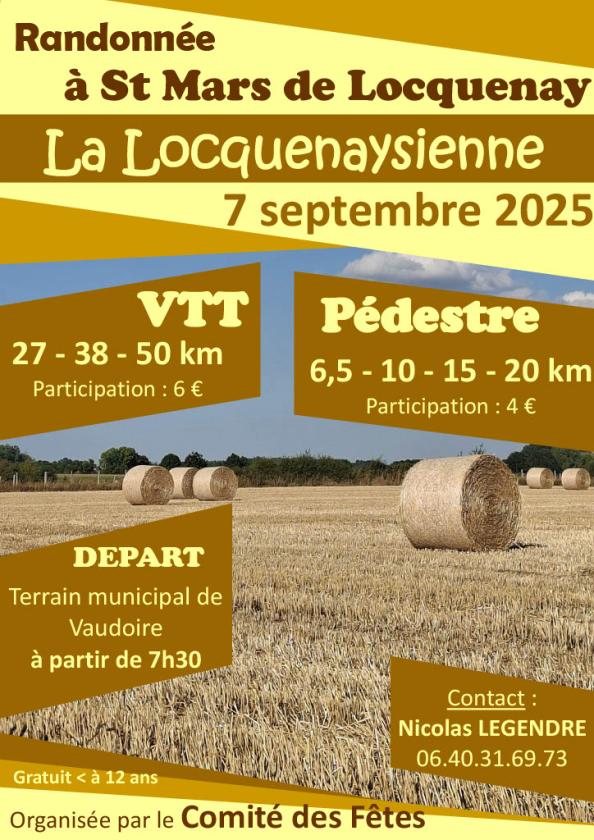 sortie à ST MARS DE LOCQUENAY, Sarthe. LA LOCQUENAYSIENNE Sortir à ST MARS DE LOCQUENAY(Sarthe). ST MARS DE LOCQUENAY.