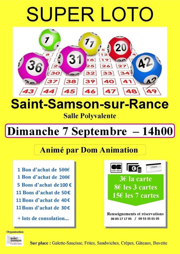 Sortir à ST SAMSON SUR RANCE(Côtes d'Armor). ST SAMSON SUR RANCE.