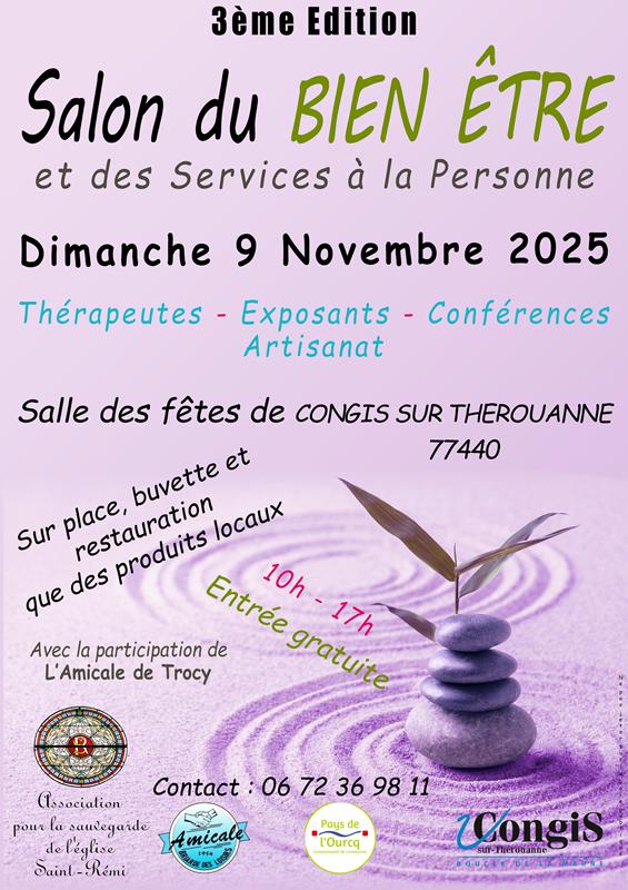 sortie à CONGIS SUR THEROUANNE, Seine et Marne. SALON DU BIEN ETRE ET DES SERVICES À LA PERSONNE Sortir à CONGIS SUR THEROUANNE(Seine et Marne). CONGIS SUR THEROUANNE.