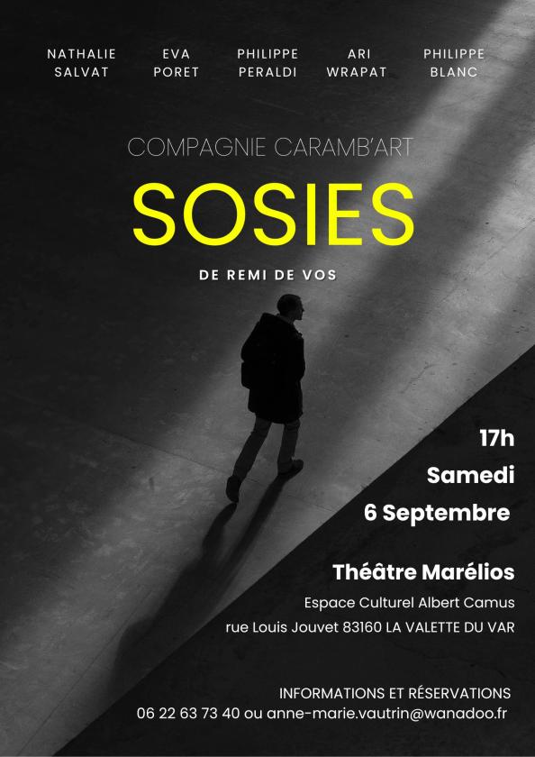 sortie à LA VALETTE DU VAR, Var. THÉÂTRE SOSIES DE RÉMI DE VOS Sortir à LA VALETTE DU VAR(Var). LA VALETTE DU VAR.