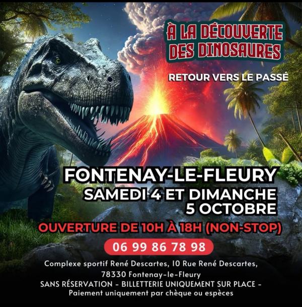 sortie à FONTENAY LE FLEURY, Yvelines. EXPOSITION DE DINOSAURES Sortir à FONTENAY LE FLEURY(Yvelines). FONTENAY LE FLEURY.