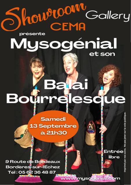 sortie à BORDERES SUR L ECHEZ, Hautes Pyrénées. CIE MYSOGÉNIAL & SON 'BALAI BOURRELESQUE' Sortir à BORDERES SUR L ECHEZ(Hautes Pyrénées). BORDERES SUR L ECHEZ.