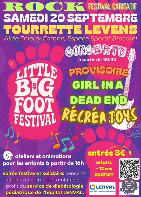 sortie à TOURRETTE LEVENS, Alpes Maritimes. LITTLE BIG FOOT FESTIVAL Sortir à TOURRETTE LEVENS(Alpes Maritimes). TOURRETTE LEVENS.