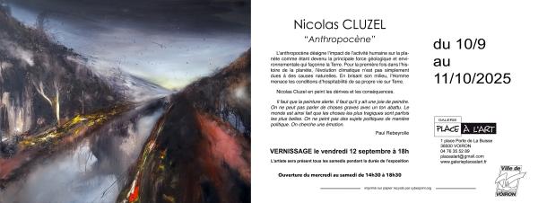 sortie à VOIRON, Isère. EXPOSITION DE NICOLAS CLUZEL "ANTHROPOCÈNE" Sortir à VOIRON(Isère). VOIRON.