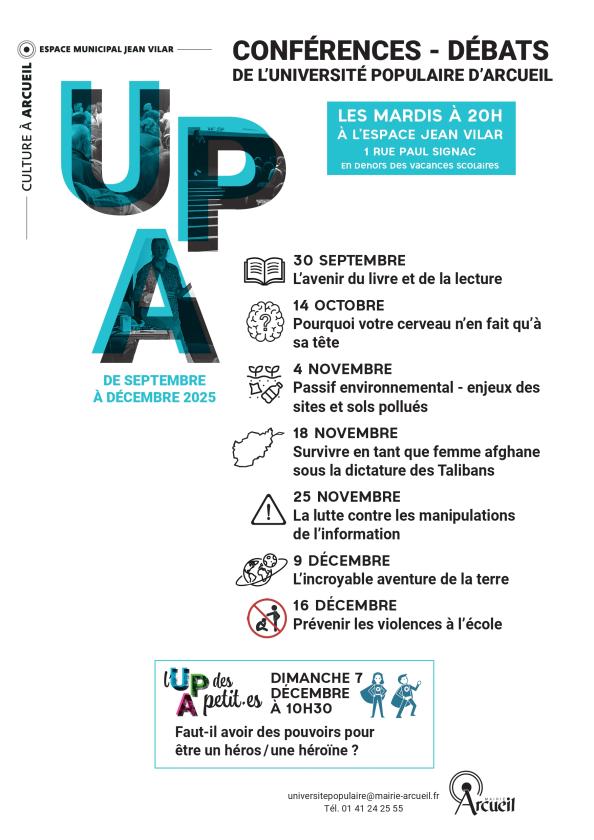 sortie à ARCUEIL, Val de Marne. CONFÉRENCE "L'INCROYABLE AVENTURE DE LA TERRE" Sortir à ARCUEIL(Val de Marne). ARCUEIL.