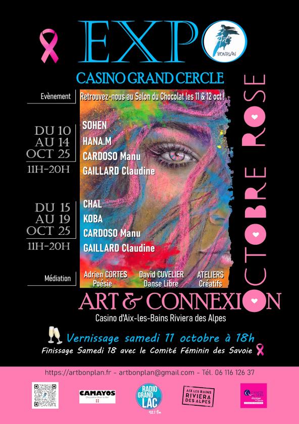 sortie à AIX LES BAINS, Savoie. ART & CONNEXION EN OCTOBRE ROSE Sortir à AIX LES BAINS(Savoie). AIX LES BAINS.