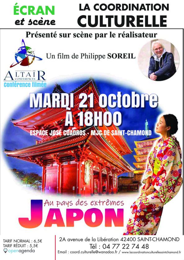 sortie à ST CHAMOND, Loire. JAPON, AU PAYS DES EXTRÊMES Sortir à ST CHAMOND(Loire). ST CHAMOND.