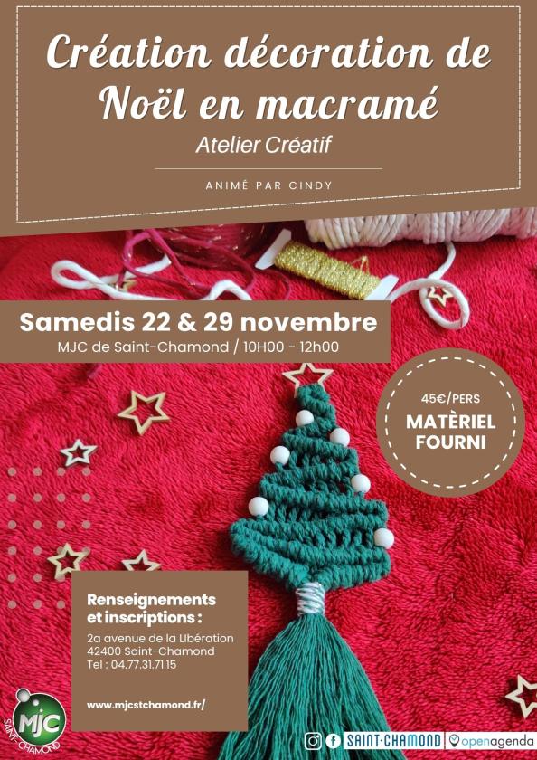 sortie à ST CHAMOND, Loire. CRÉATION DE NOËL EN MACRAMÉ Sortir à ST CHAMOND(Loire). ST CHAMOND.
