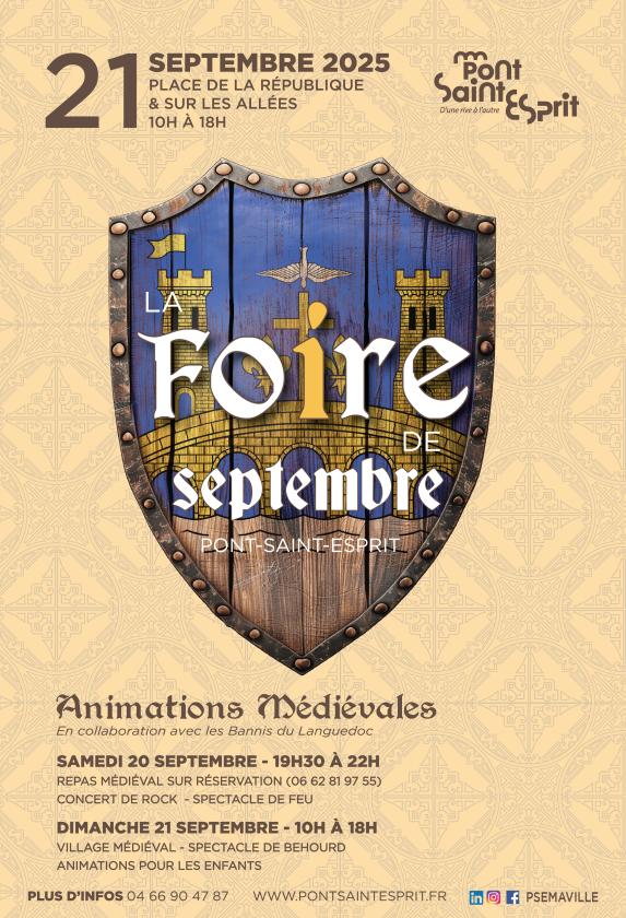 sortie à PONT ST ESPRIT, Gard. FOIRE DE SEPTEMBRE Sortir à PONT ST ESPRIT(Gard). PONT ST ESPRIT.