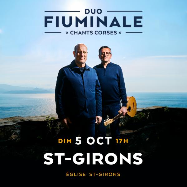 sortie à ST GIRONS, Ariège. FIUMINALE - CHANTS CORSES Sortir à ST GIRONS(Ariège). ST GIRONS.