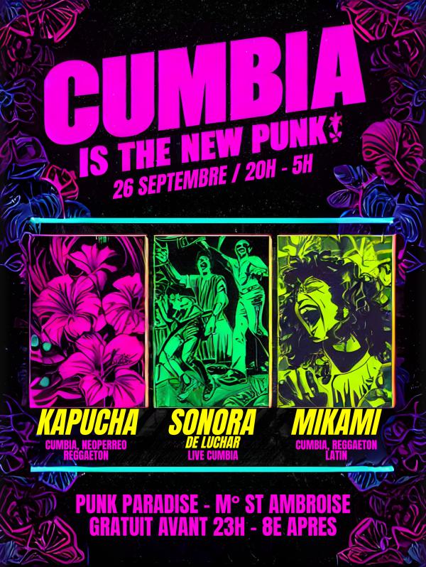 sortie à PARIS, Paris. CUMBIA IS THE NEW PUNK Sortir à PARIS(Paris). PARIS.