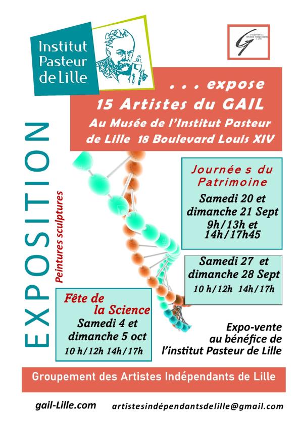 sortie à LILLE, Nord. EXPOSITION AU BÉNÉFICE DE PASTEUR Sortir à LILLE(Nord). LILLE.