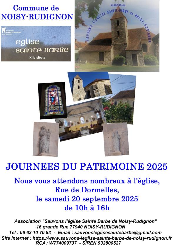 sortie à NOISY RUDIGNON, Seine et Marne. JOURNEE DU PATRIMOINE Sortir à NOISY RUDIGNON(Seine et Marne). NOISY RUDIGNON.