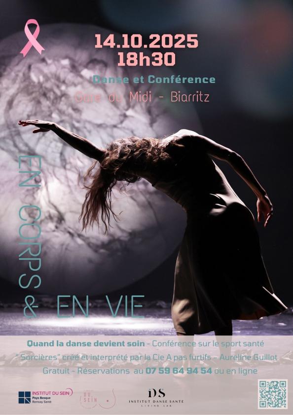 sortie à BIARRITZ, Pyrénées Atlantiques. SOIRÉE “EN CORPS & EN VIE” – QUAND LA DANSE DEVIEN Sortir à BIARRITZ(Pyrénées Atlantiques). BIARRITZ.