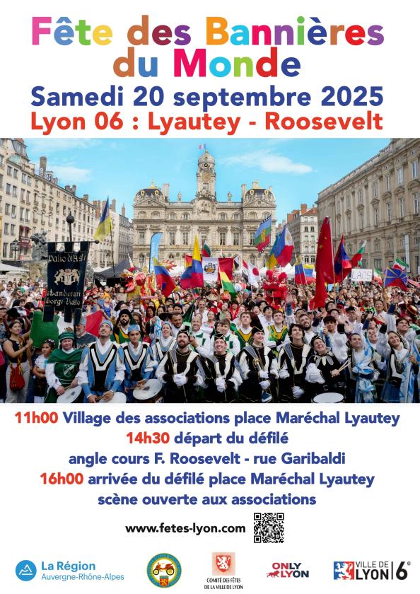 sortie à LYON, Rhône. FÊTE DES BANNIÈRES 2025 Sortir à LYON(Rhône). LYON.