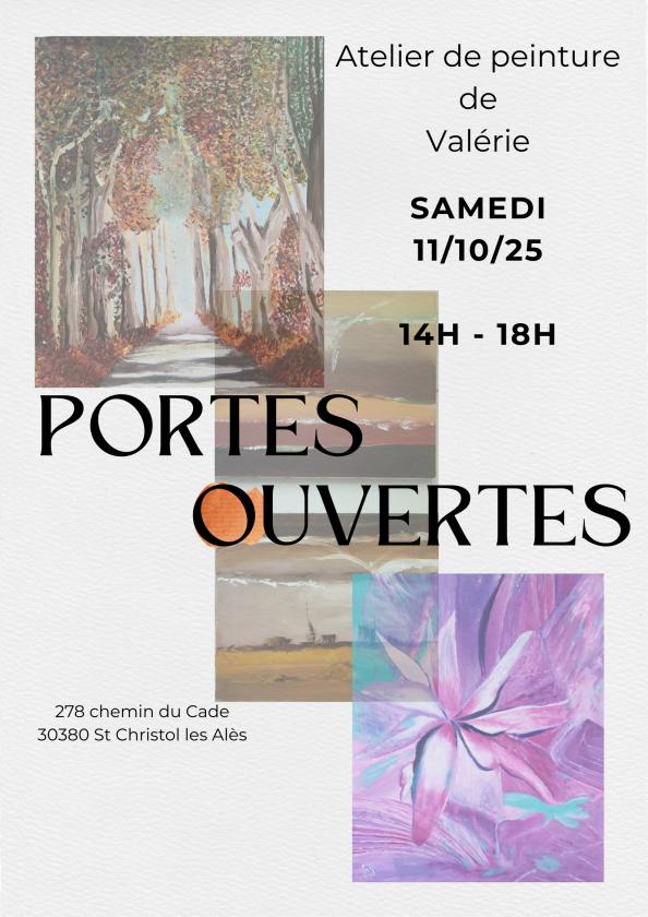 sortie à ST CHRISTOL LES ALES, Gard. PORTES OUVERTES DE L'ATELIER DE VALÉRIE Sortir à ST CHRISTOL LES ALES(Gard). ST CHRISTOL LES ALES.