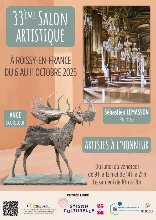 sortie à ROISSY EN FRANCE, Val d'oise. 33E SALON ARTISTIQUE Sortir à ROISSY EN FRANCE(Val d'oise). ROISSY EN FRANCE.
