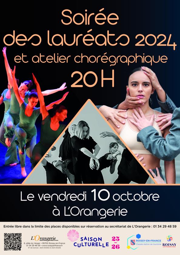 sortie à ROISSY EN FRANCE, Val d'oise. SOIRÉE DES LAURÉATS 2024 ET ATELIER CHORÉGRAPHIQUE Sortir à ROISSY EN FRANCE(Val d'oise). ROISSY EN FRANCE.