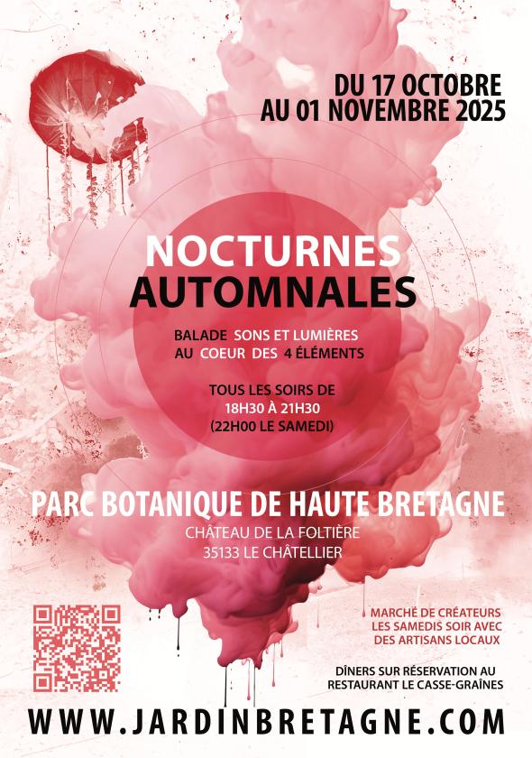 sortie à LE CHATELLIER, Ille et Vilaine. NOCTURNES AUTOMNALES - AU COEUR DES 4 ÉLÉMENTS Sortir à LE CHATELLIER(Ille et Vilaine). LE CHATELLIER.