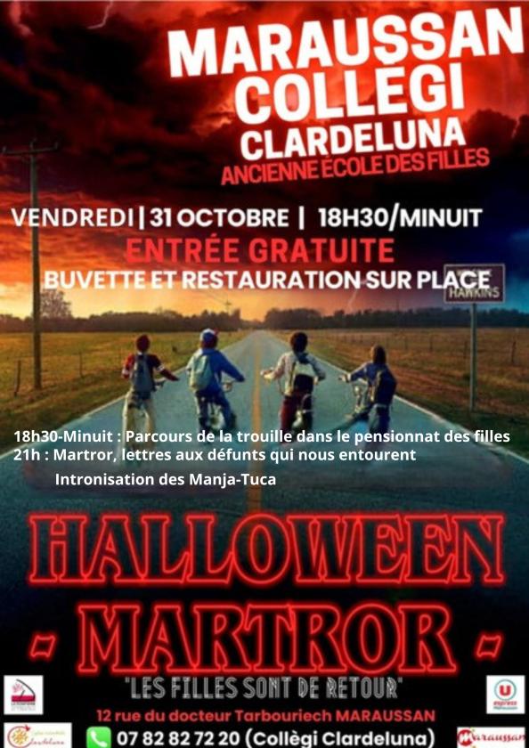 sortie à MARAUSSAN, Hérault. MARTROR (HALLOWEEN) Sortir à MARAUSSAN(Hérault). MARAUSSAN.